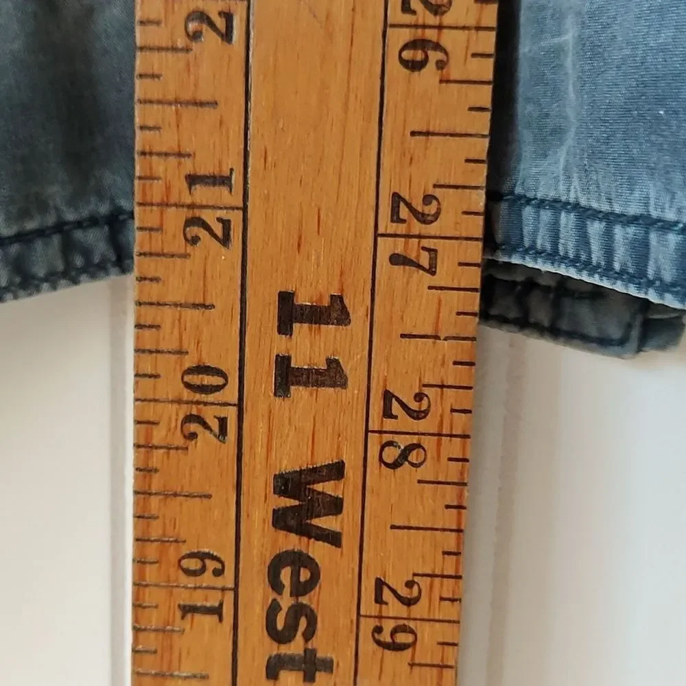 Vintage Levi's Men's XXL Bomber‎ Jacket Blue Distressed Hooded Coat